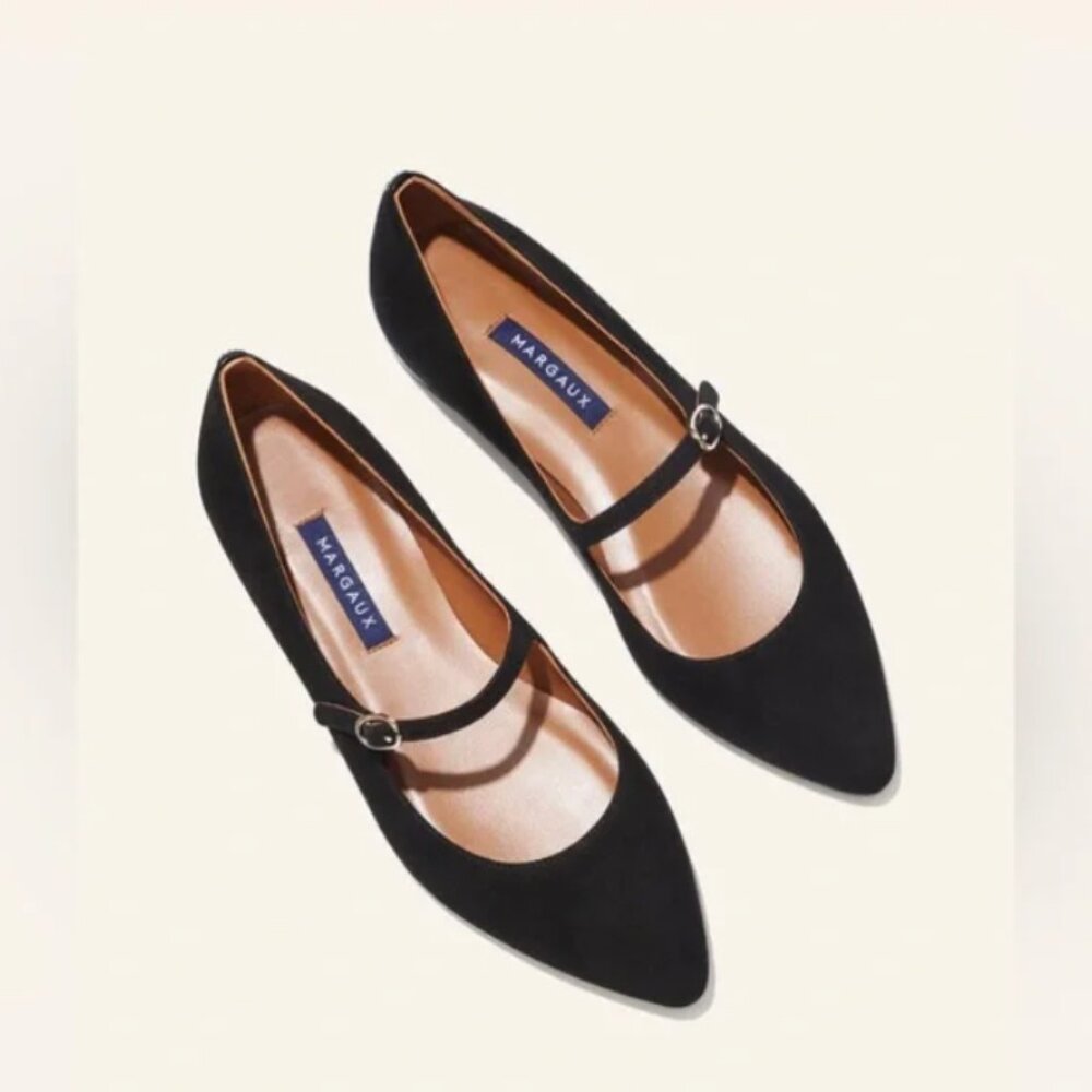 NIB Margaux The Mary Jane in Black Suede Size 11.5